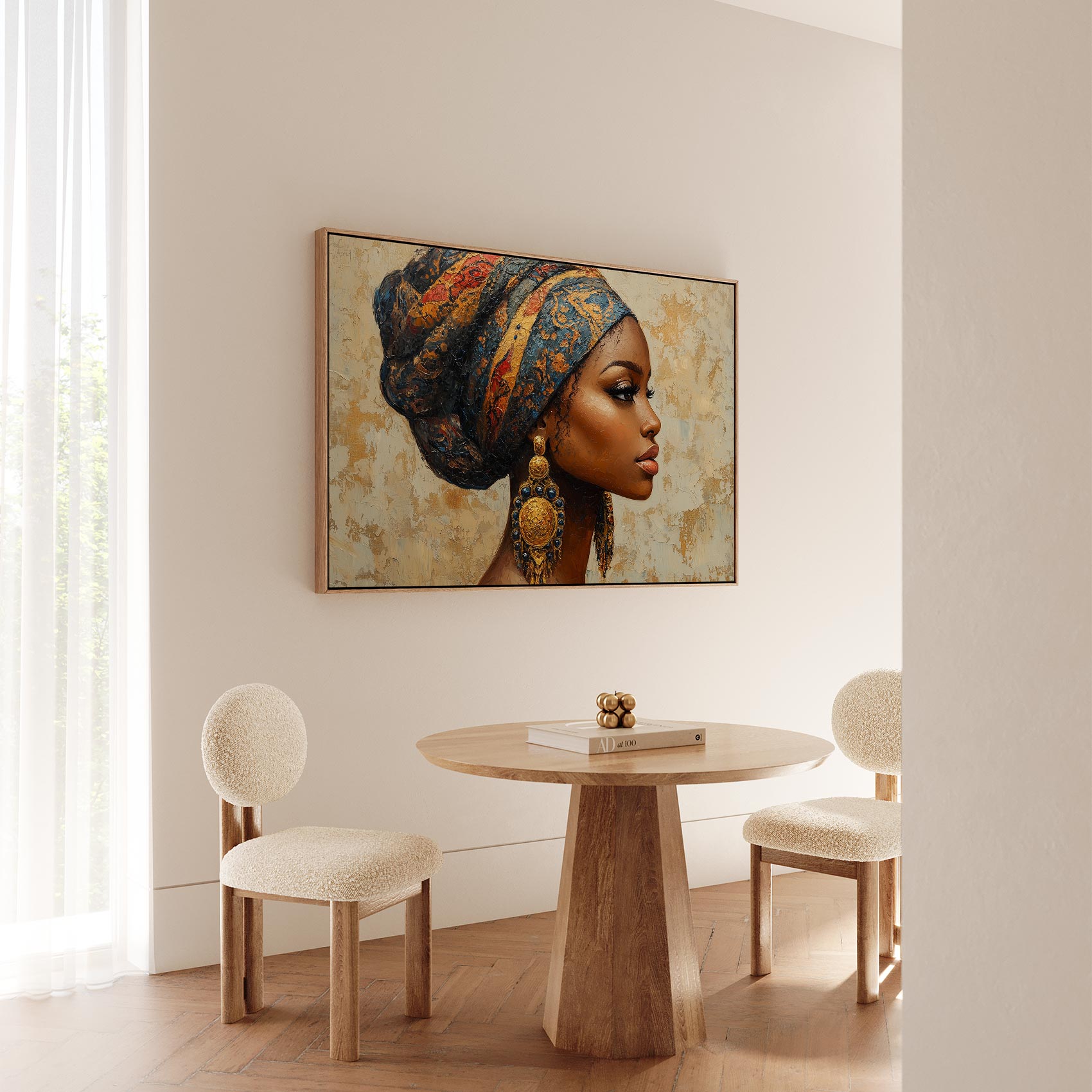 Elegante vrouw met tulband - Afbeelding 5