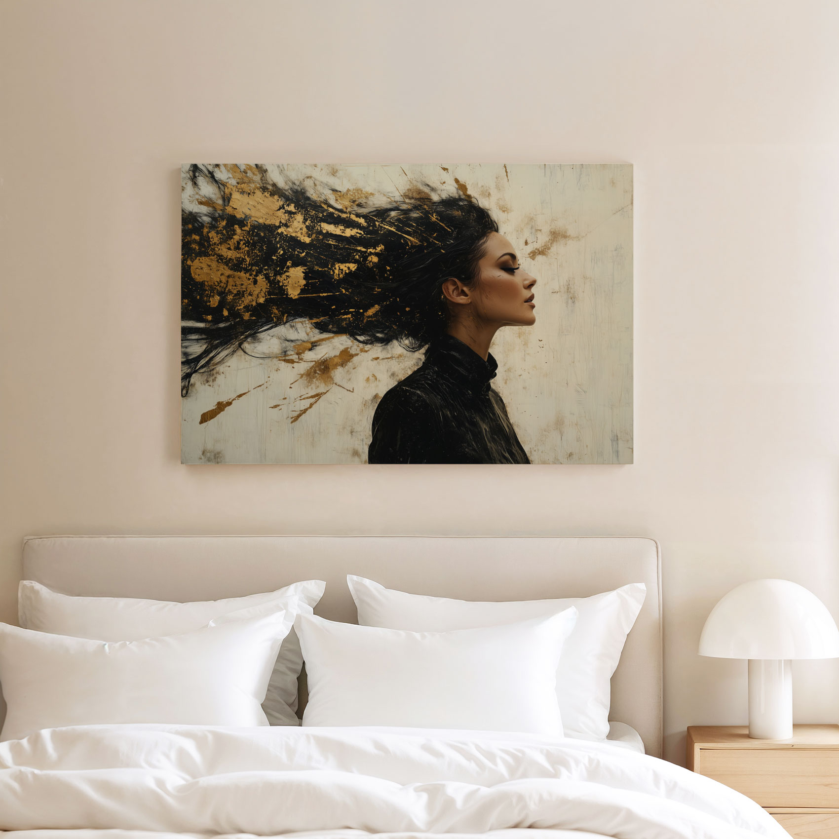 Elegante vrouw met goud accent - Afbeelding 8