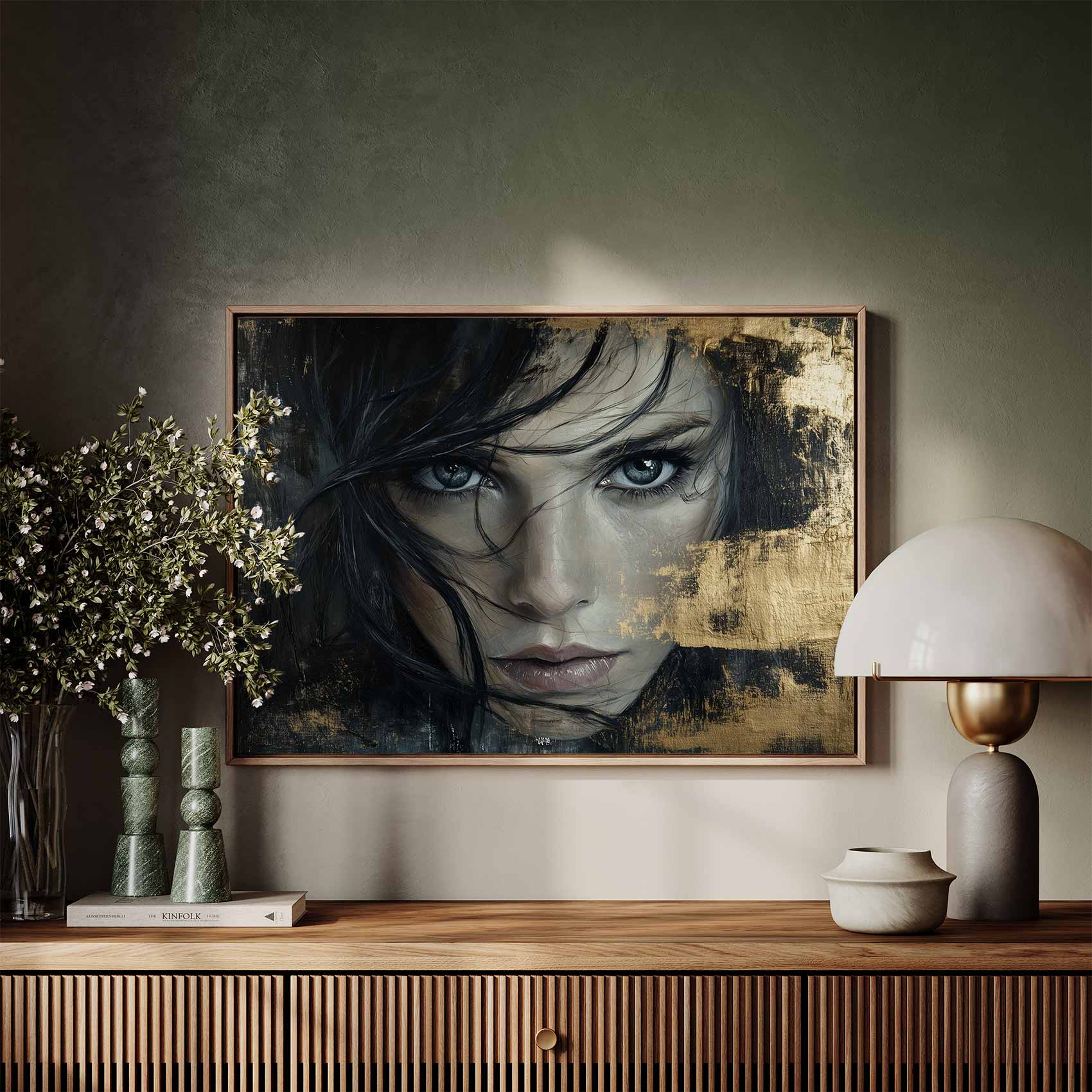 Mysterieuze vrouw met dromerige blik - Afbeelding 7