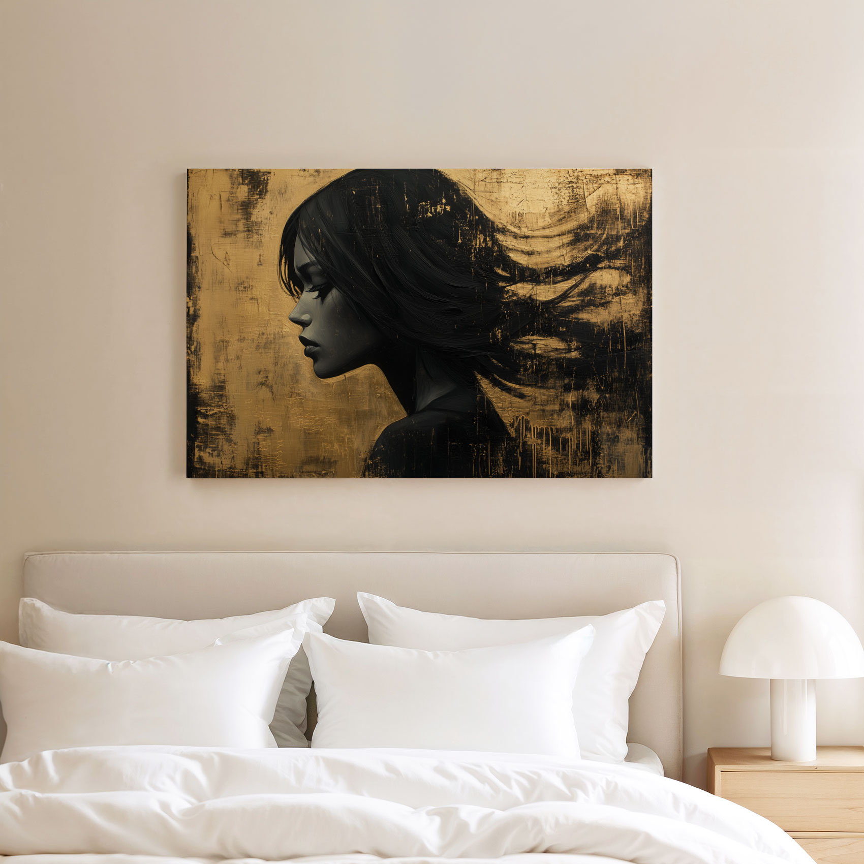 Elegante Zwart-Wit Vrouwenportret - Afbeelding 8