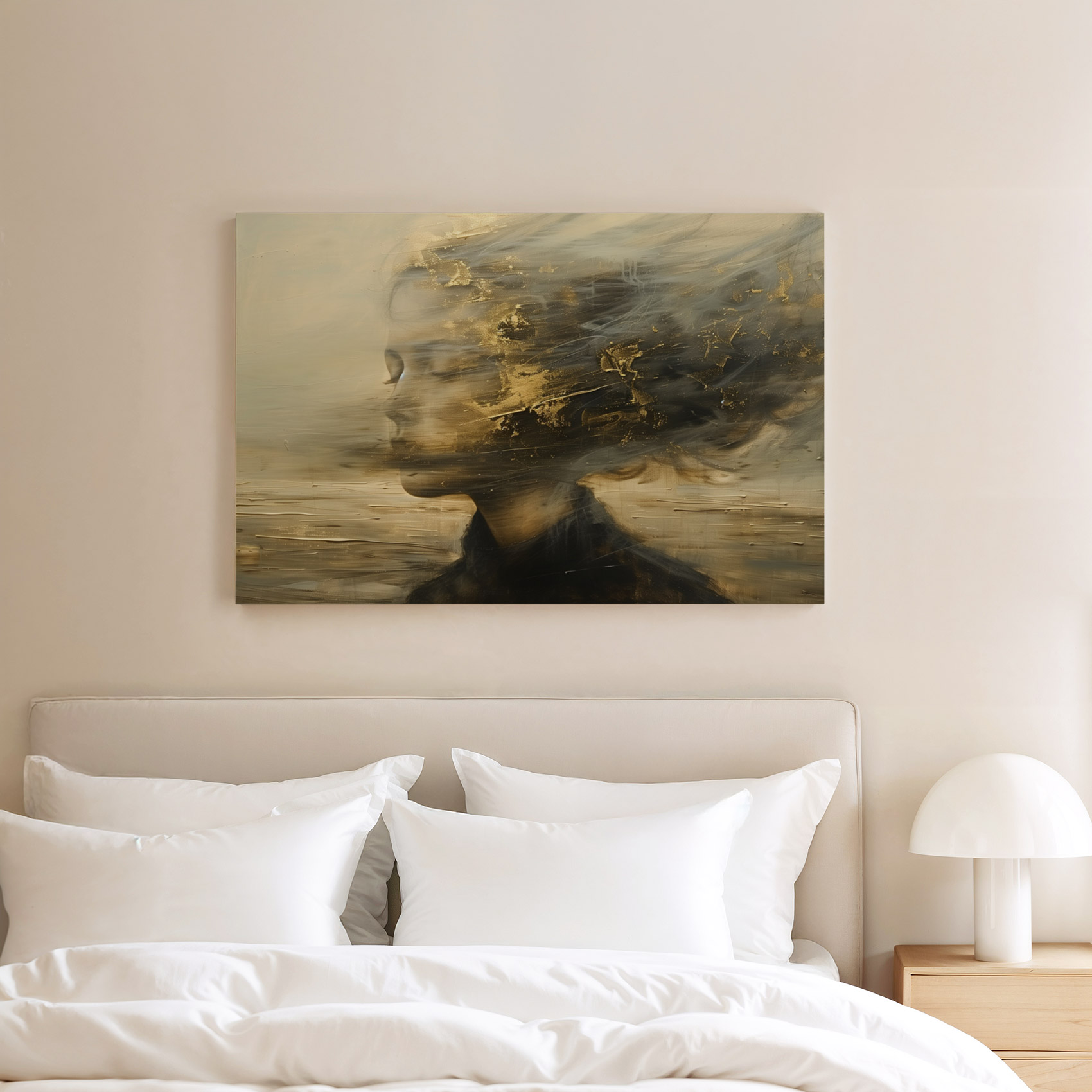 Dromerig gouden vrouwenportret - Afbeelding 8