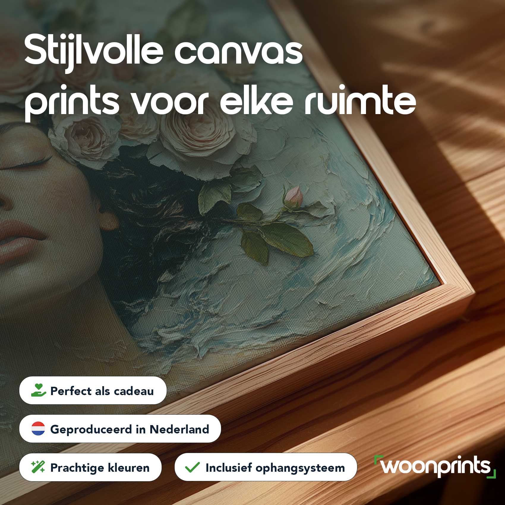 Vrouw omringd door rozen - Afbeelding 4