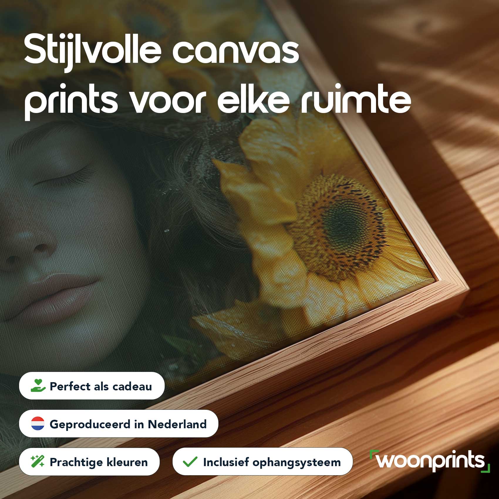 Vrouw omringd door zonnebloemen - Afbeelding 4