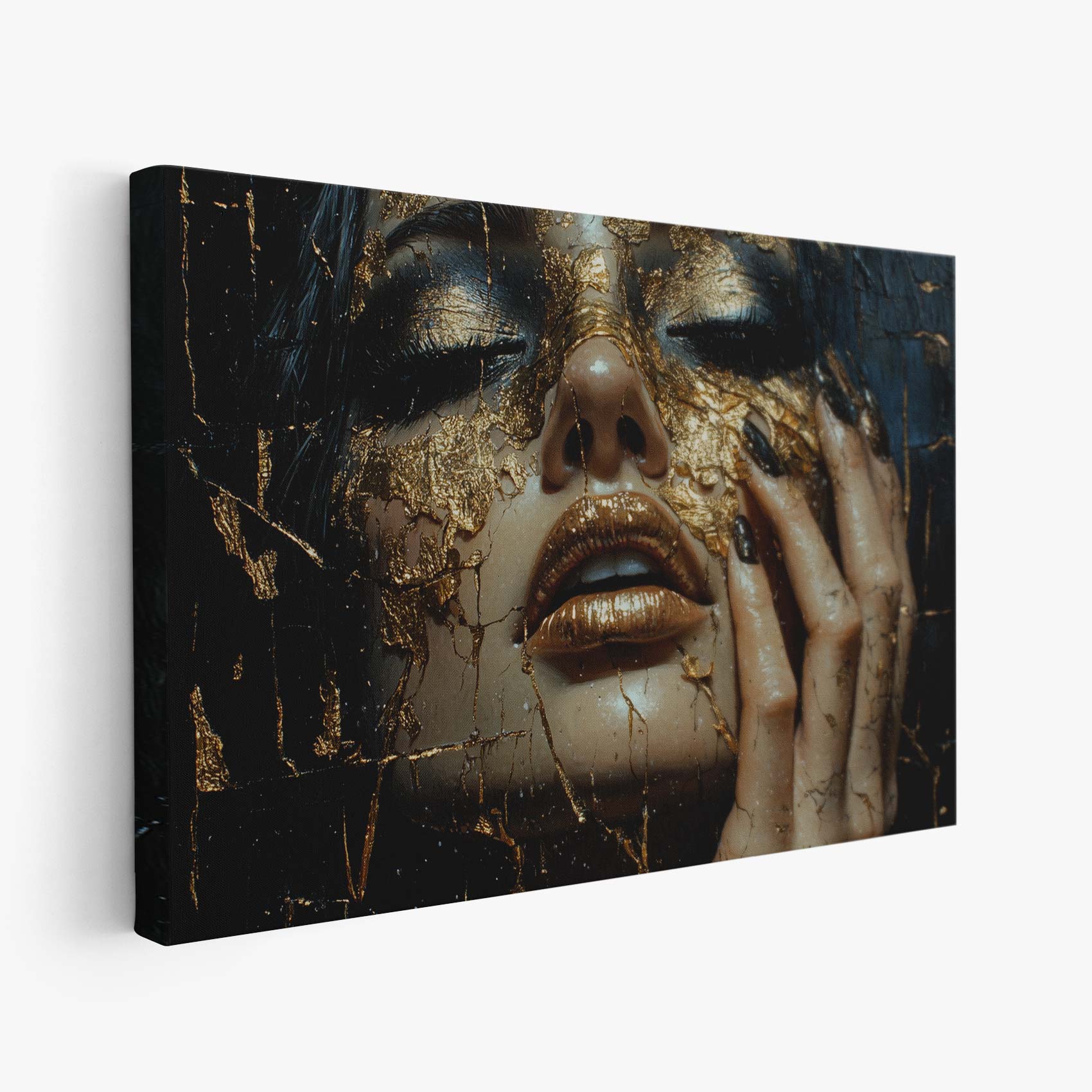 Gouden Glitter Gezicht