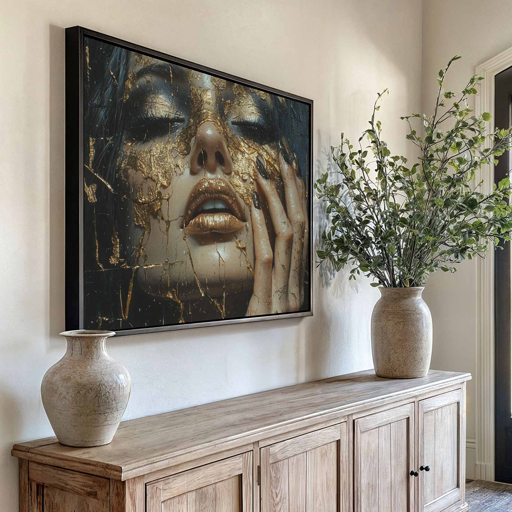 Gouden Glitter Gezicht - Afbeelding 6