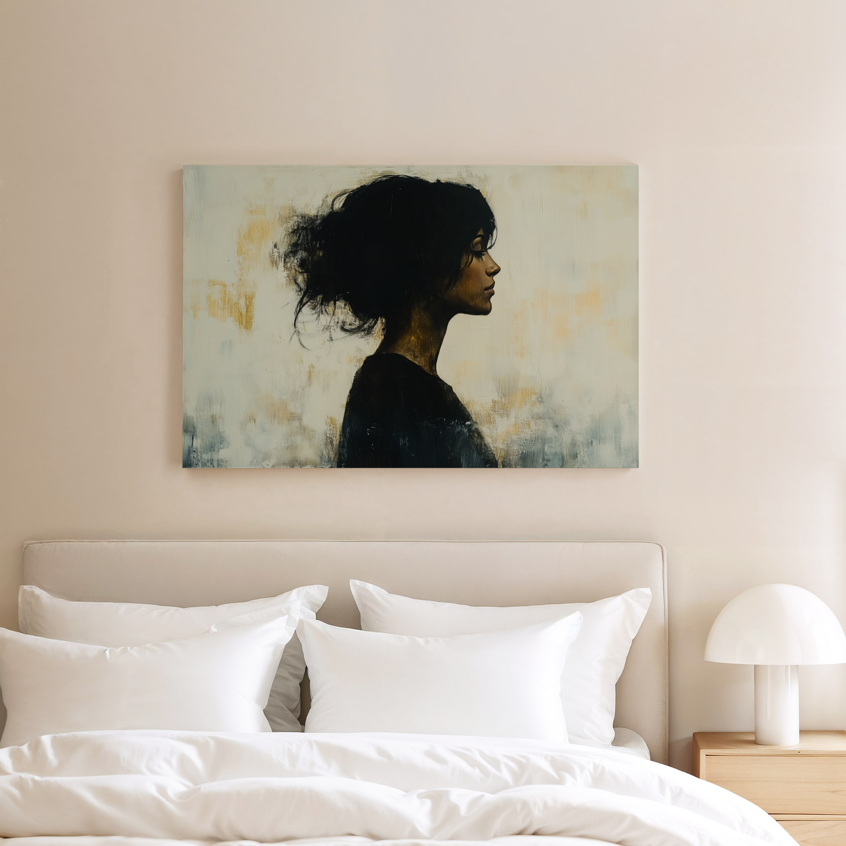 Stille vrouw in zwart-wit - Afbeelding 8