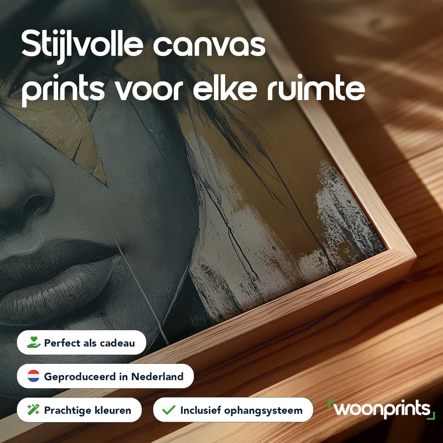 Gouden Mystieke Vrouwenportret - Afbeelding 4
