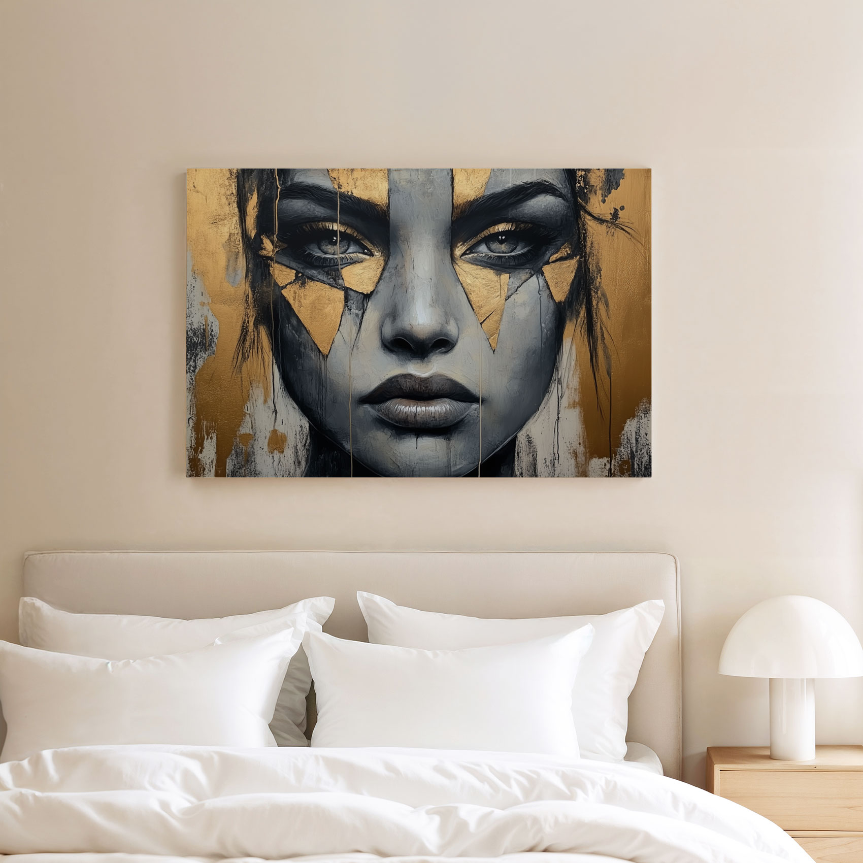 Gouden Mystieke Vrouwenportret - Afbeelding 8