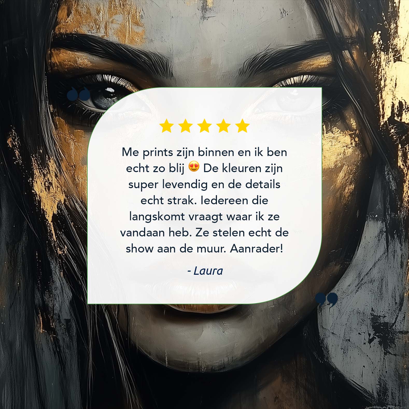 Intens portret van mysterieuze vrouw - Afbeelding 9