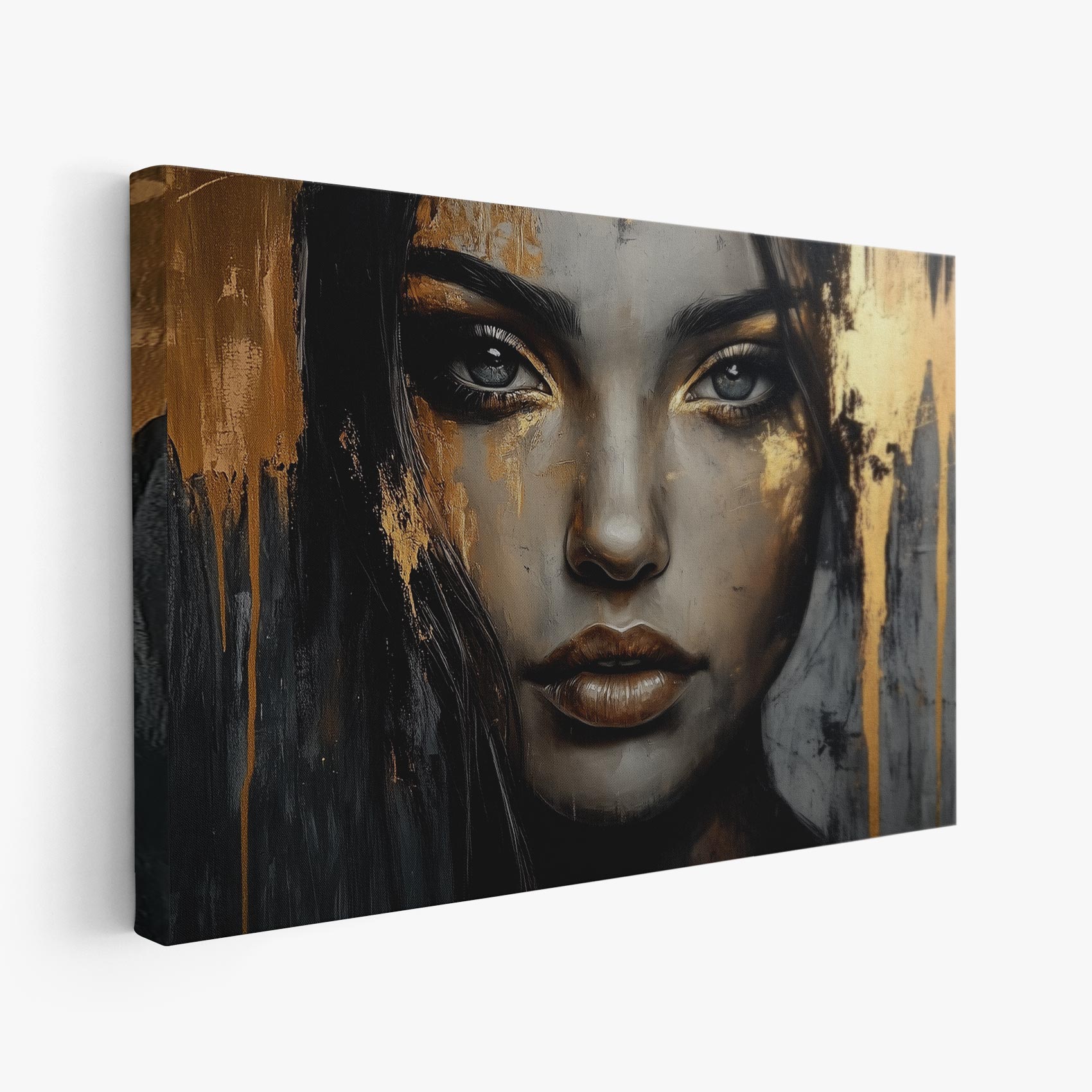 Intens portret van mysterieuze vrouw