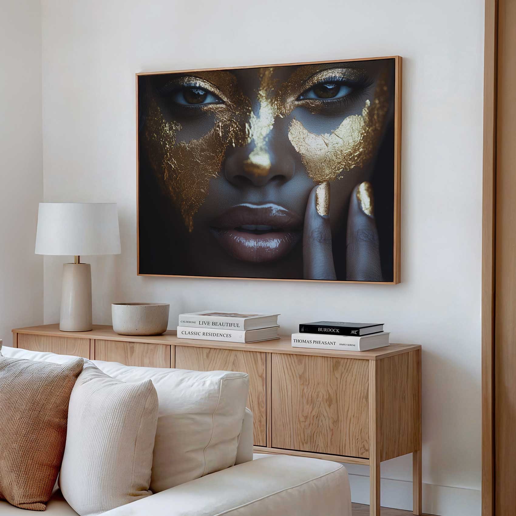 Gouden Glamour Gezichtssieraad - Afbeelding 2