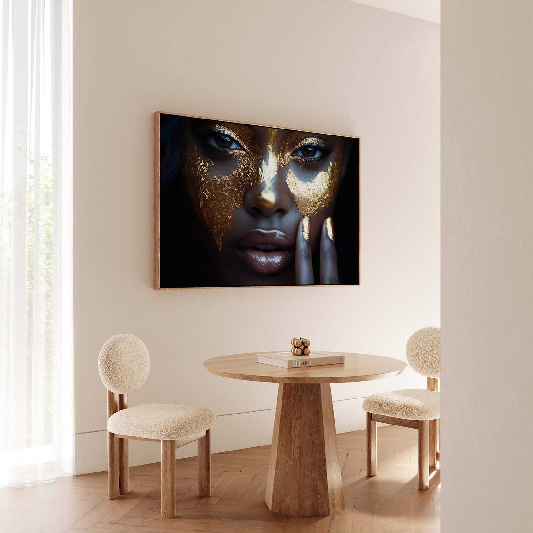 Gouden Glamour Gezichtssieraad - Afbeelding 5