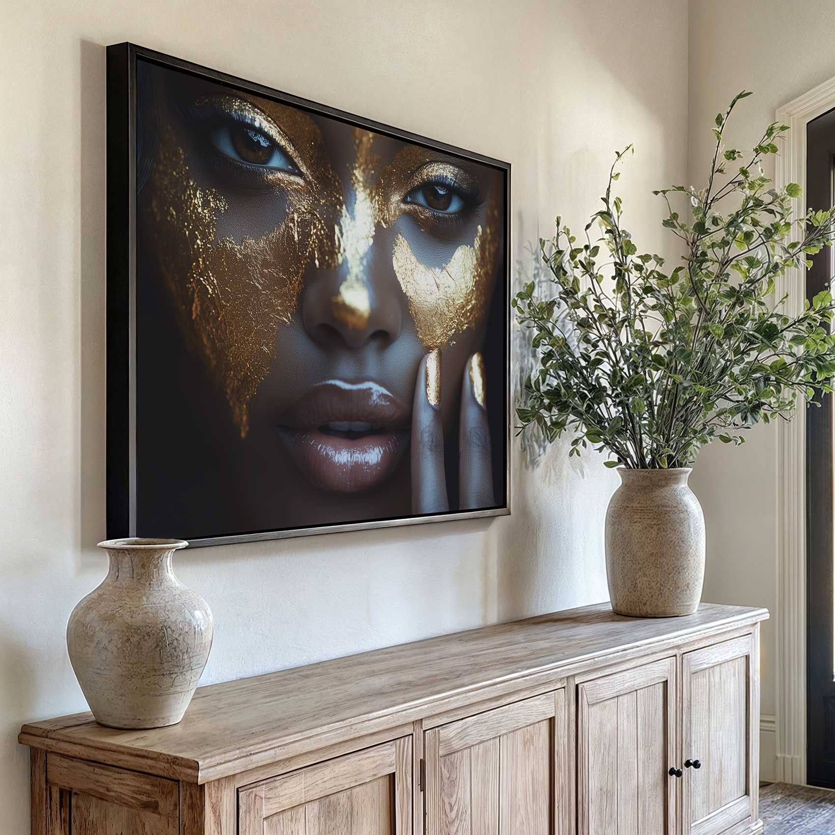 Gouden Glamour Gezichtssieraad - Afbeelding 6