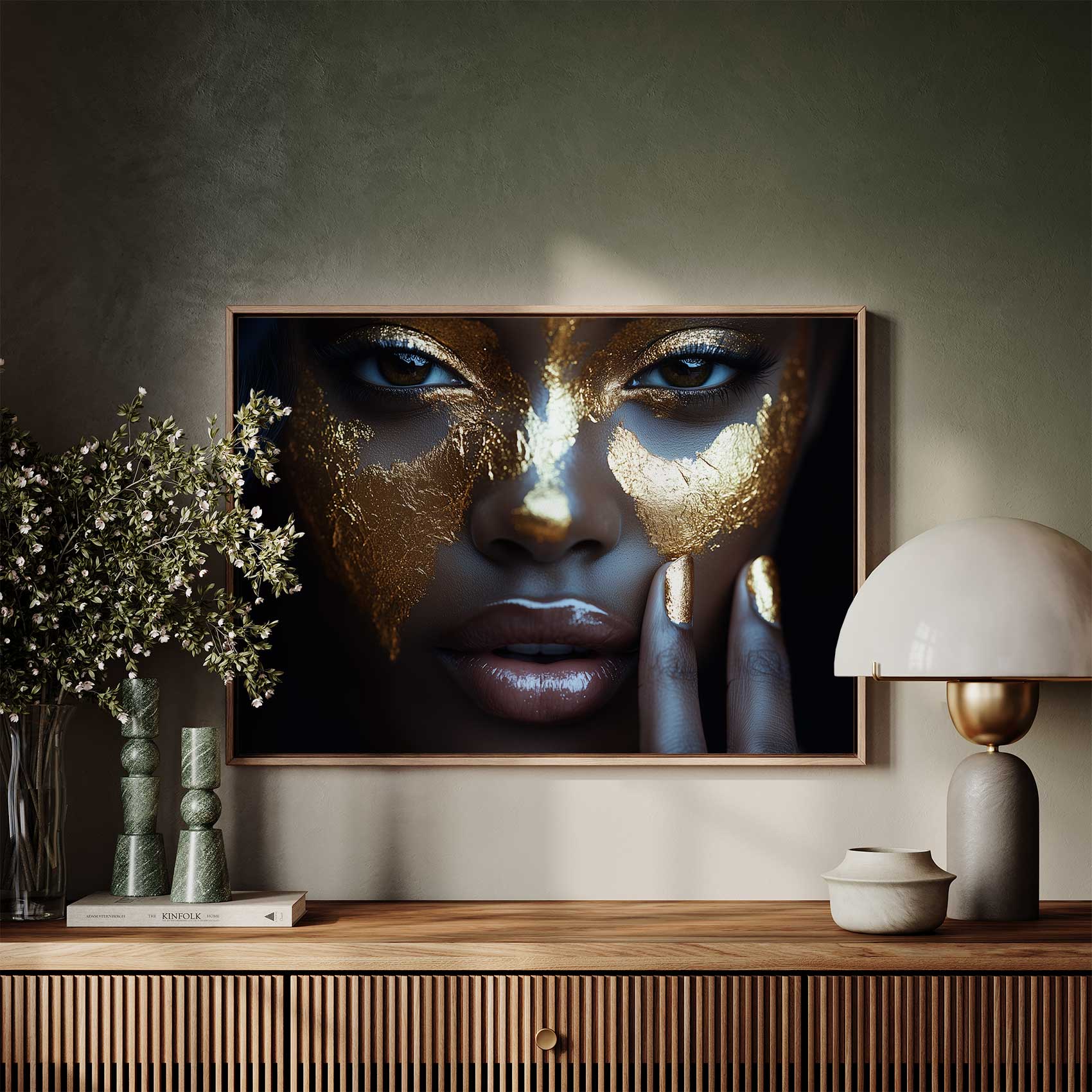 Gouden Glamour Gezichtssieraad - Afbeelding 7
