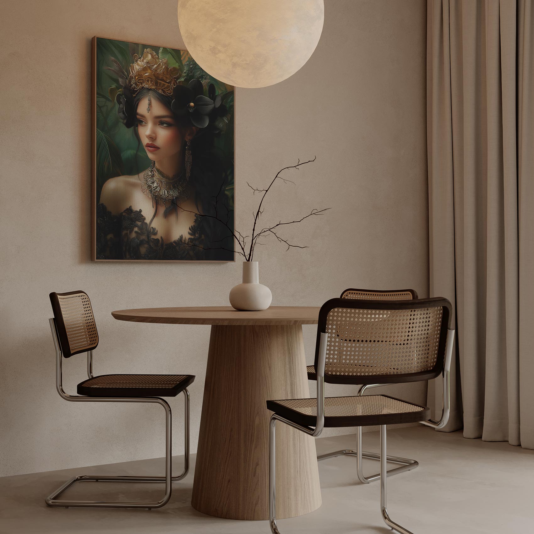 Koninklijke bloemenheaddress jurk - Afbeelding 6