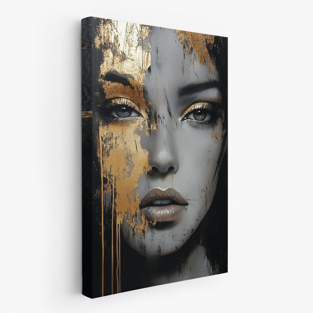 Dramatische Gouden Gothic Portret