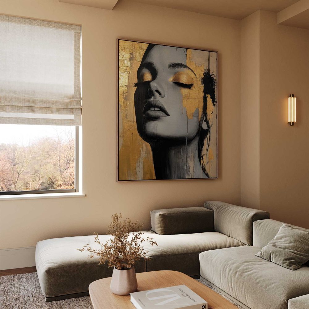 Alternative view of Dramatisch zwart-wit vrouwenportret