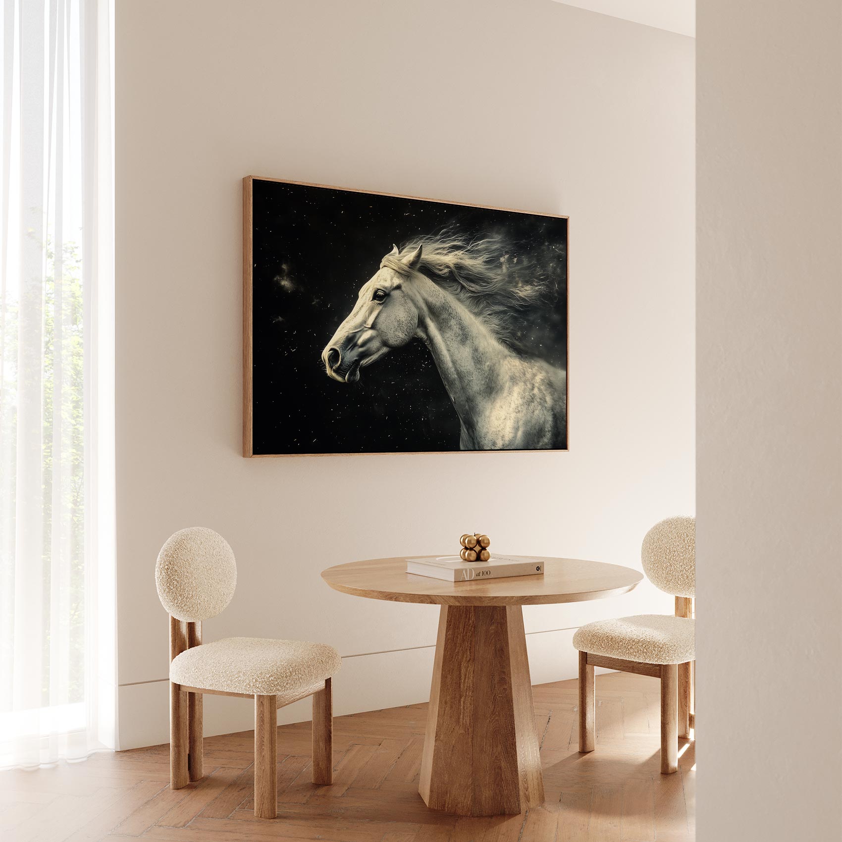 Wit paard in volle vaart - Afbeelding 5
