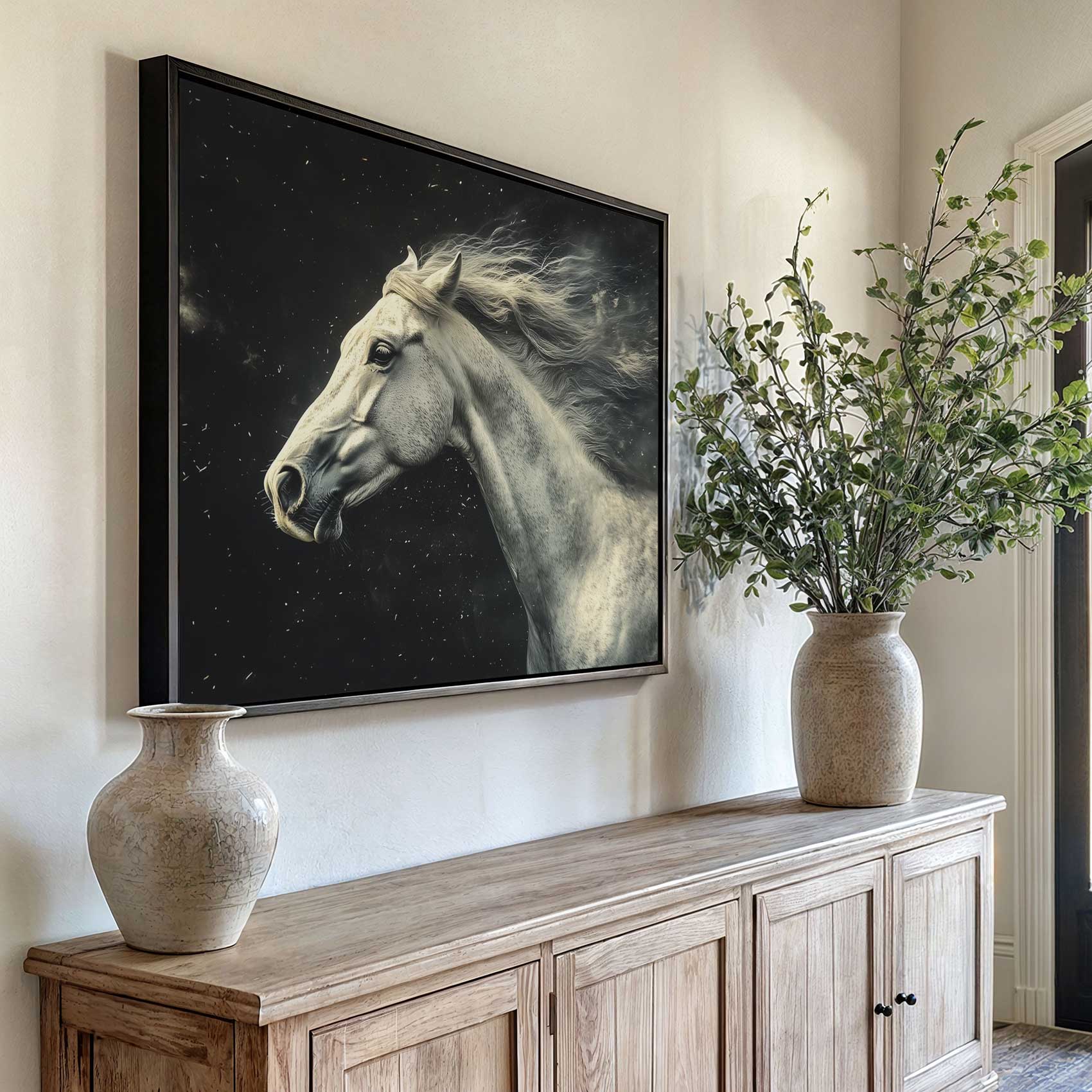 Wit paard in volle vaart - Afbeelding 6