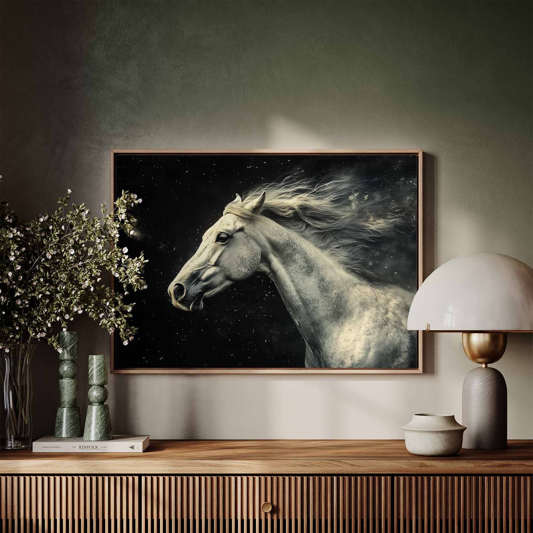 Wit paard in volle vaart - Afbeelding 7