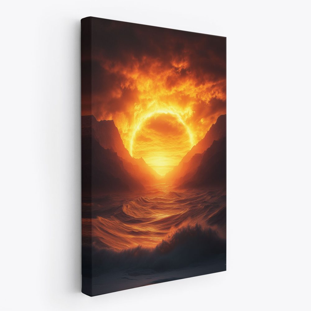 Majestueus Zonovergoten Berglandschap