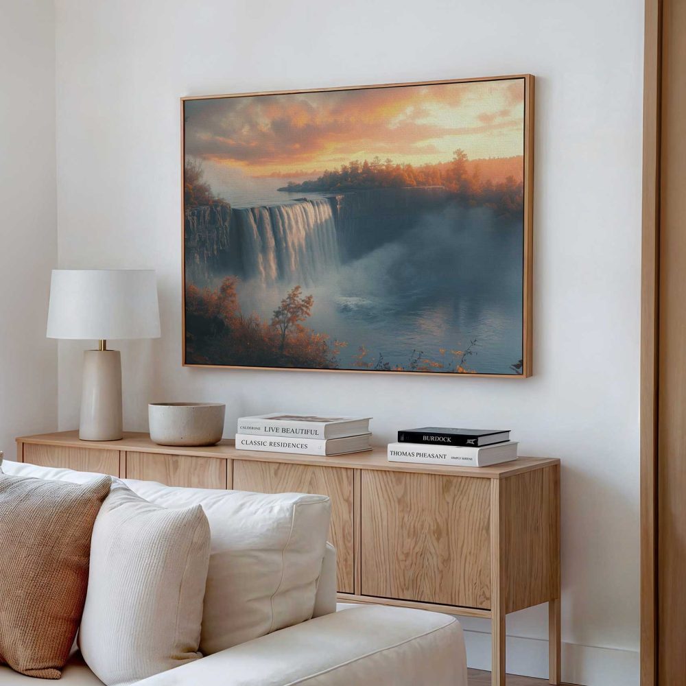 Alternative view of Betoverend waterval landschap