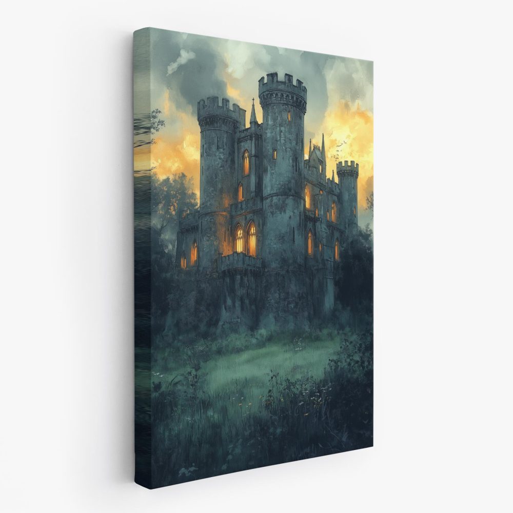 Betoverend Middeleeuws Kasteel