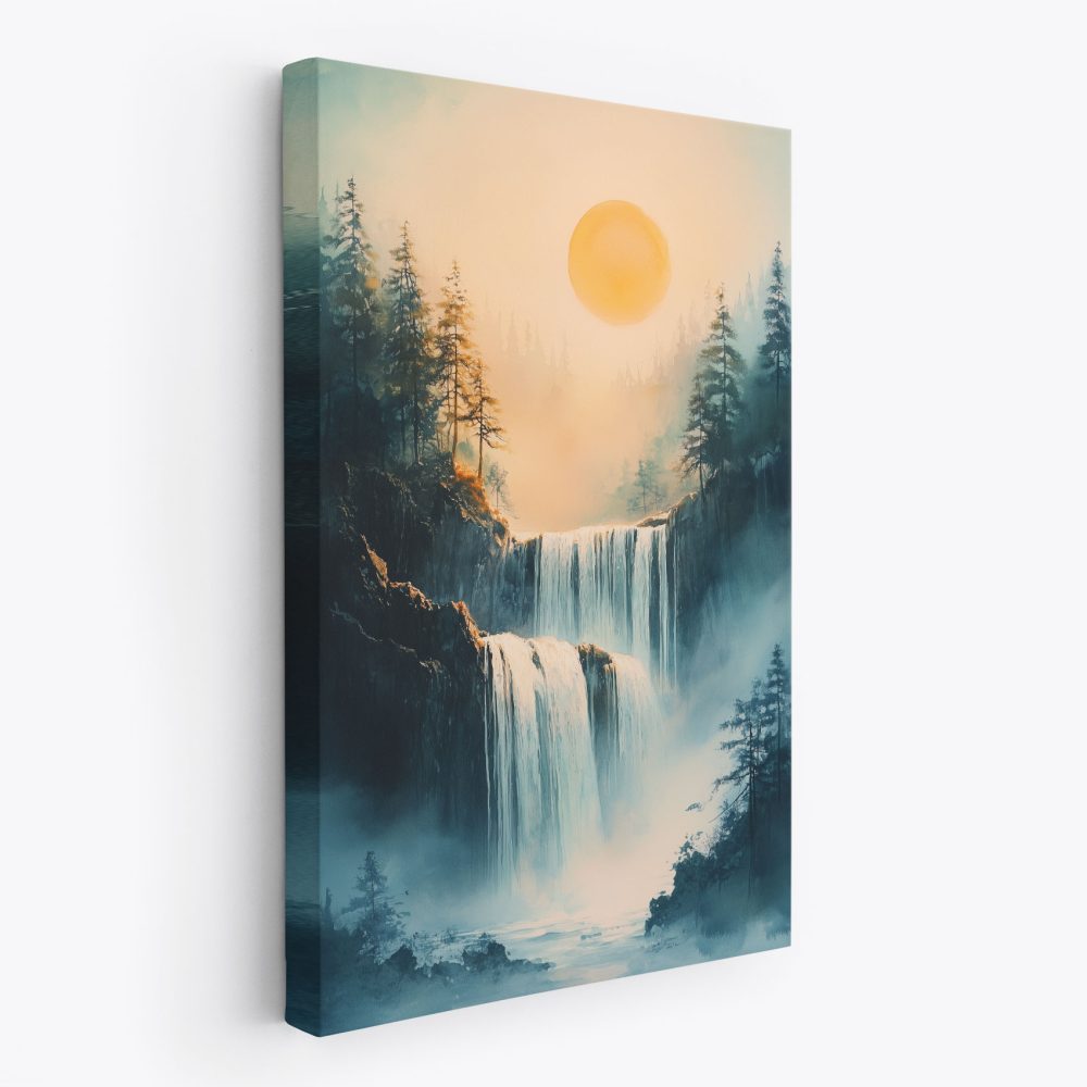 Betoverend waterval landschap