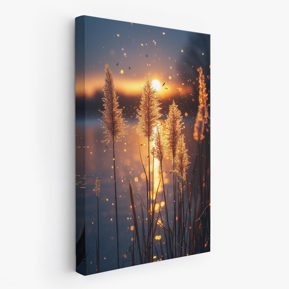 Gouden Zonsondergang bij Water