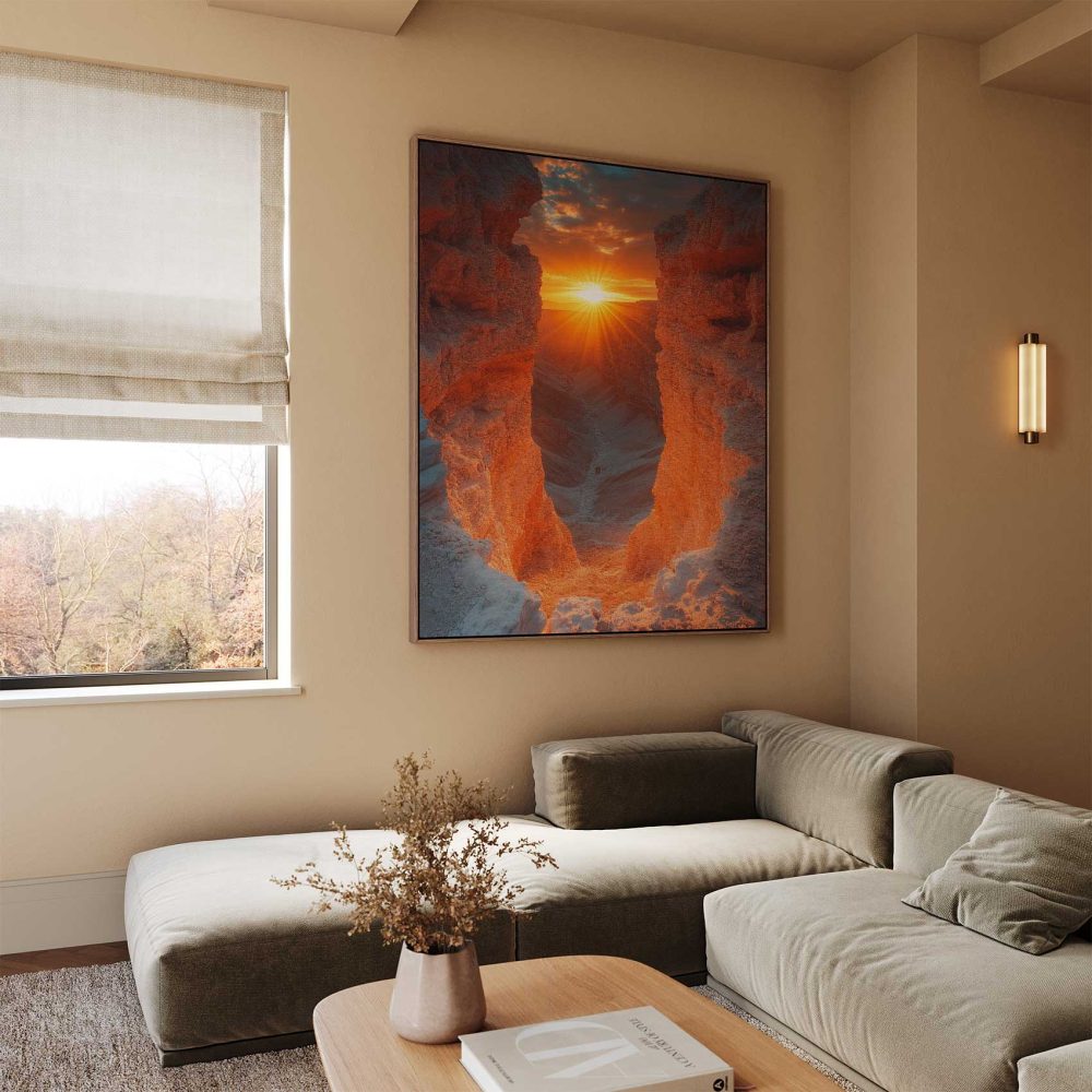 Alternative view of Adembenemende bergzonsondergang