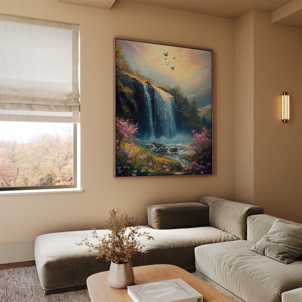 Alternative view of Betoverend watervallandschap