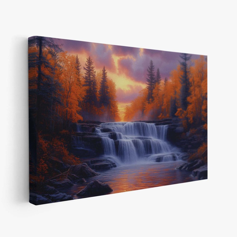 Betoverend waterval landschap