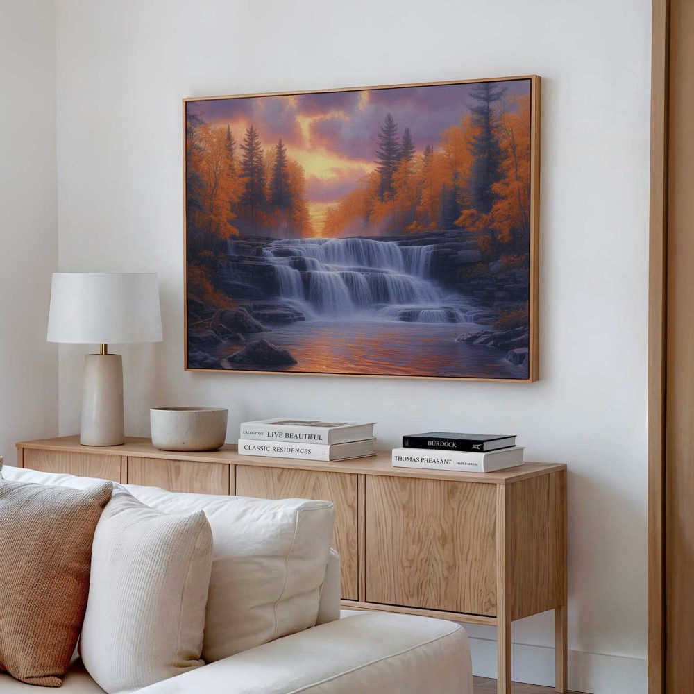 Alternative view of Betoverend waterval landschap