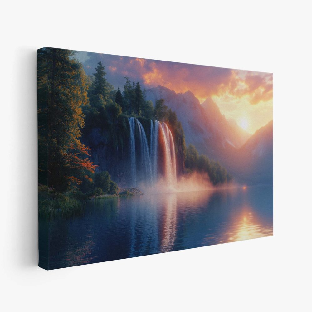 Betoverend Waterval Landschap