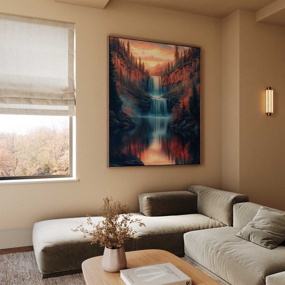 Alternative view of Betoverend watervallandschap