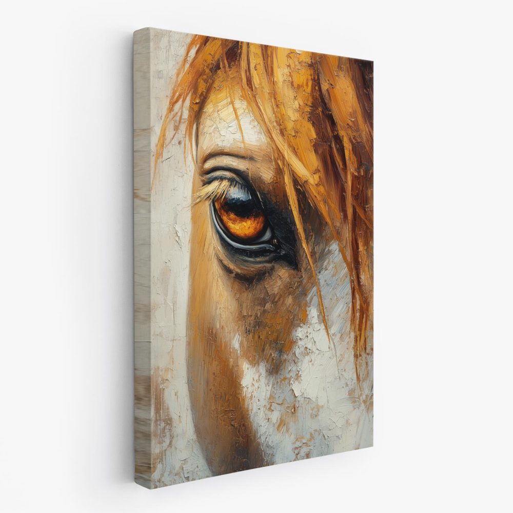 Betoverend paardenoog schilderij