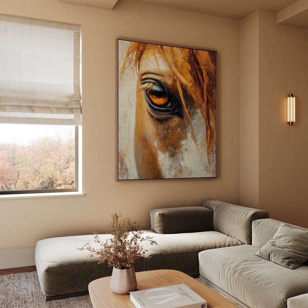 Alternative view of Betoverend paardenoog schilderij