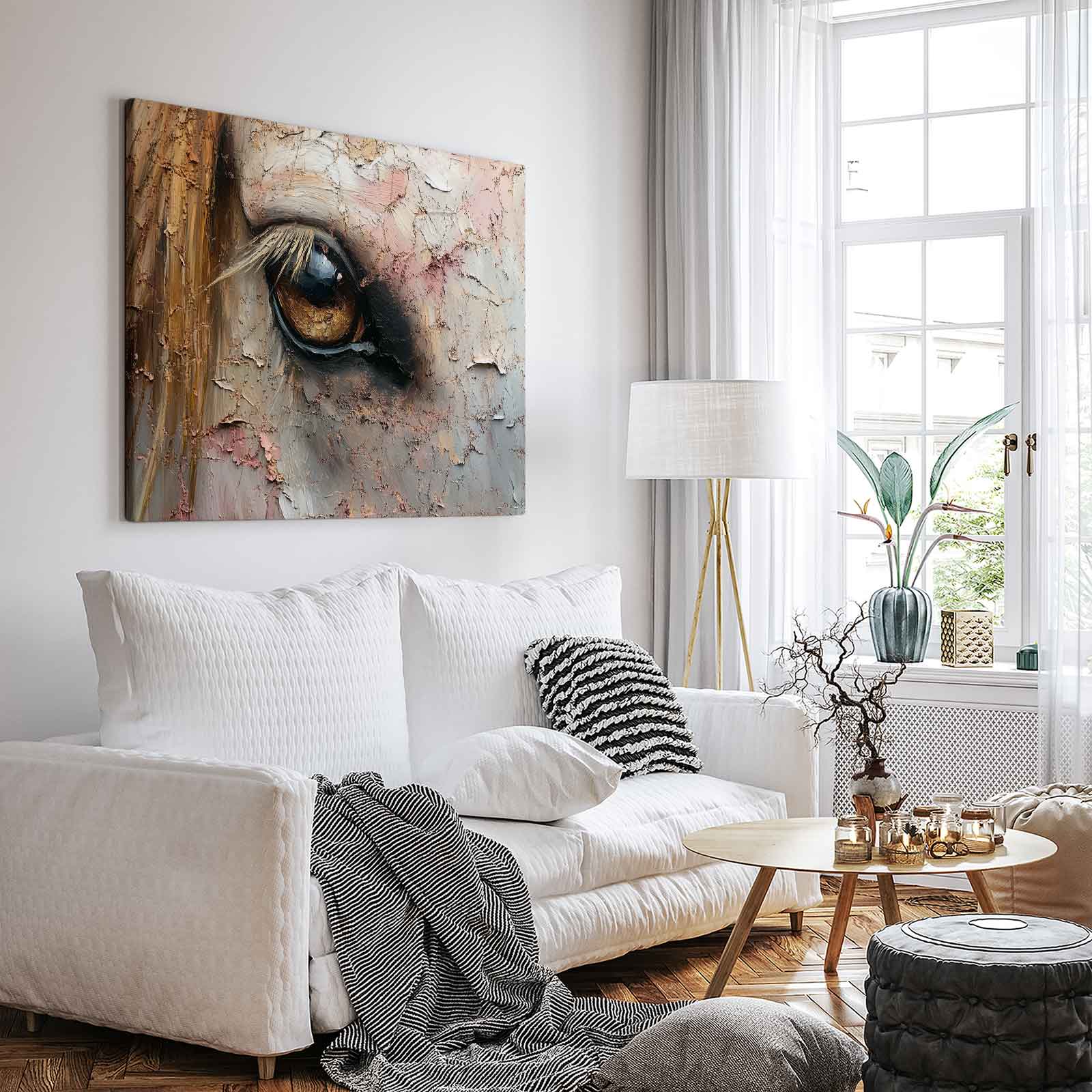 Mystieke paardenoog close-up - Afbeelding 3