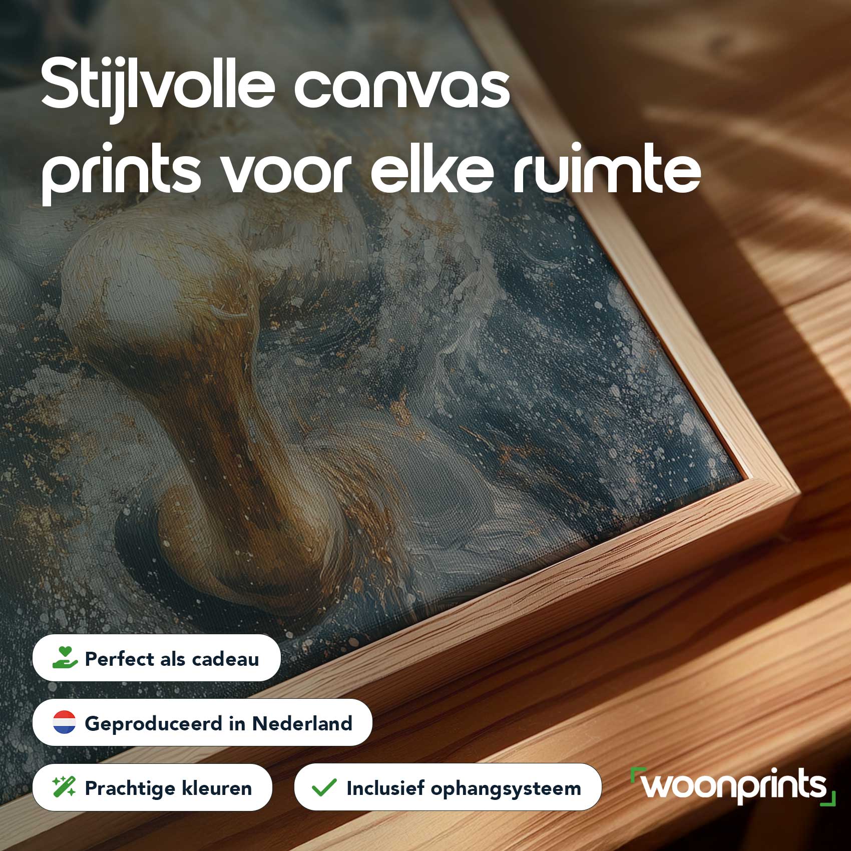 Wit paard in volle galop - Afbeelding 4