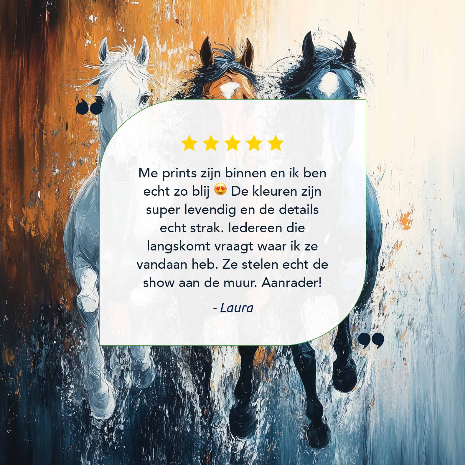 Levendige galopperende paarden - Afbeelding 9