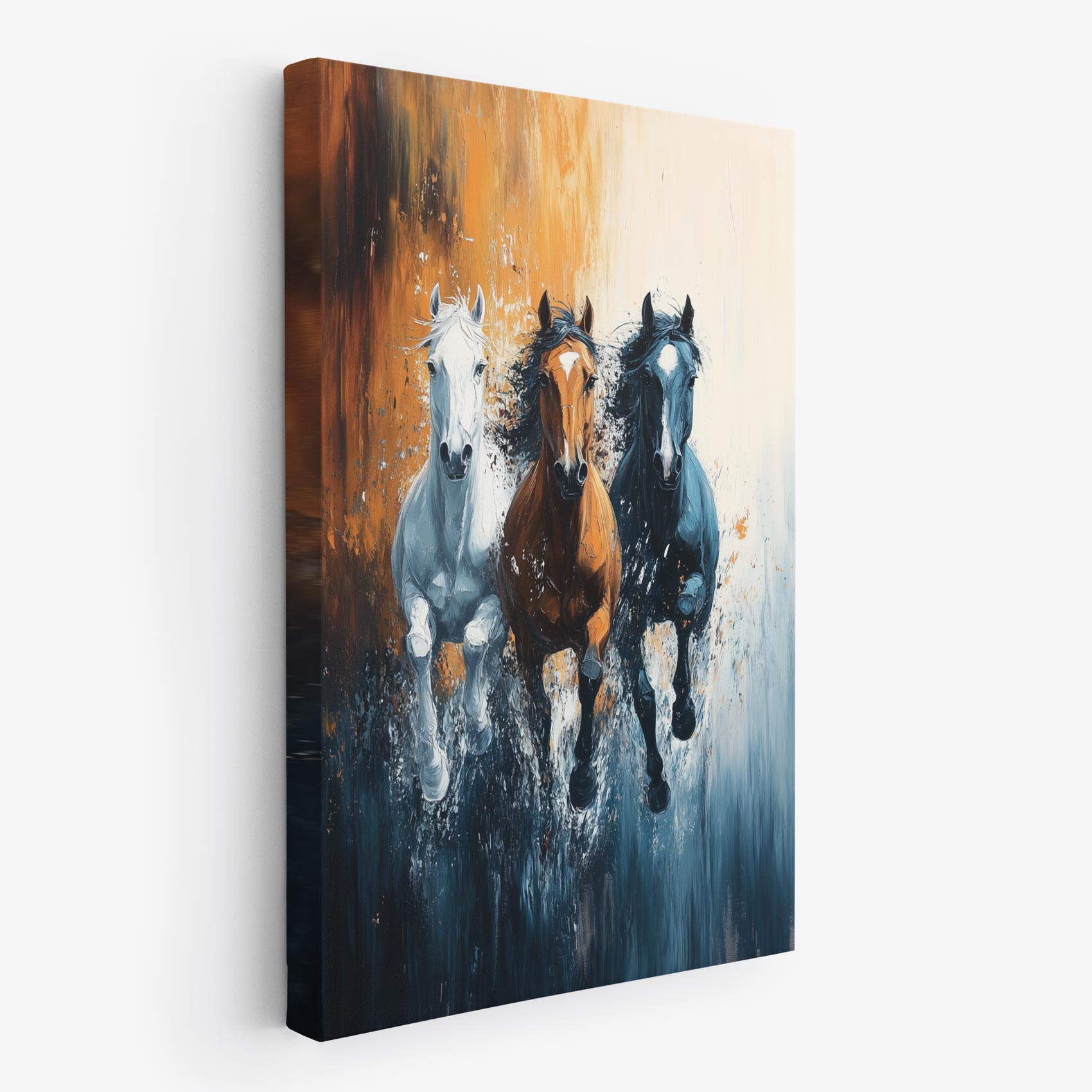 Levendige galopperende paarden