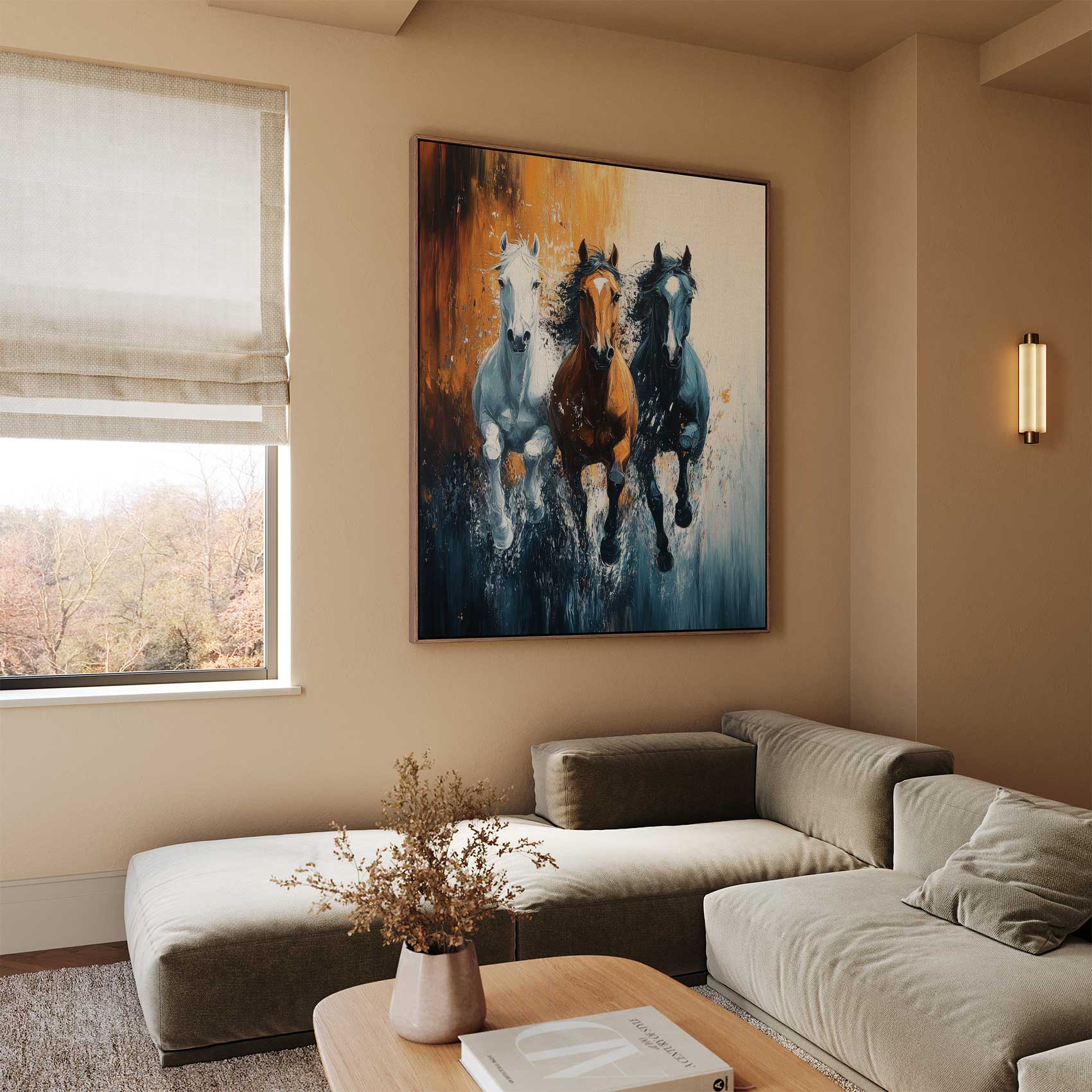 Levendige galopperende paarden - Afbeelding 2