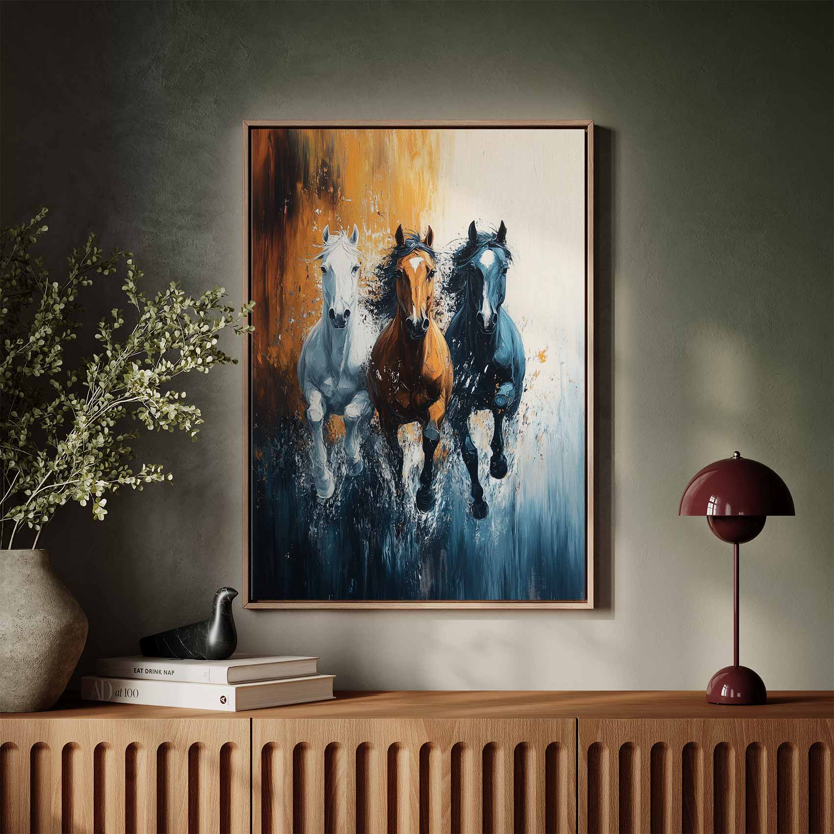 Levendige galopperende paarden - Afbeelding 3