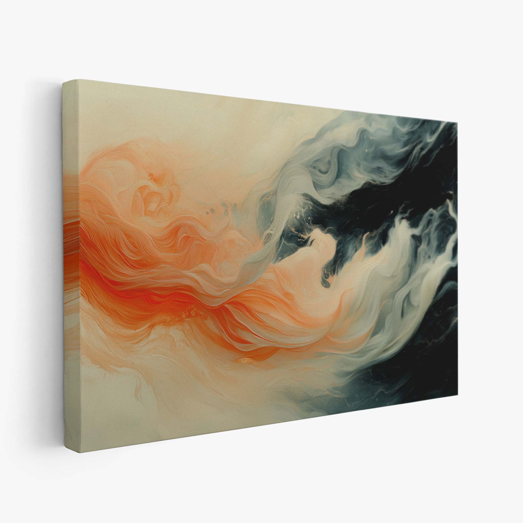 Levendige abstracte oranje kunst
