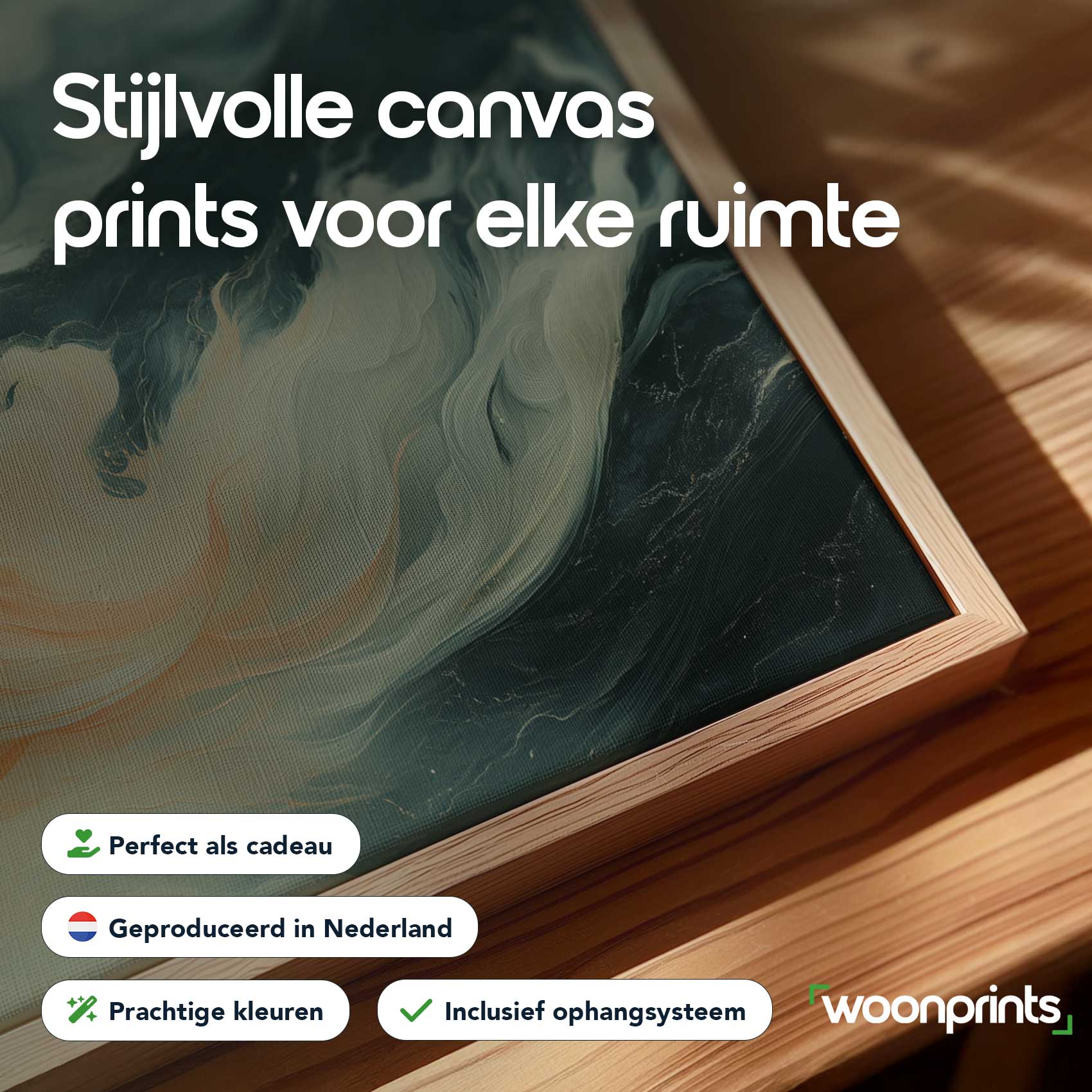 Levendige abstracte oranje kunst - Afbeelding 4