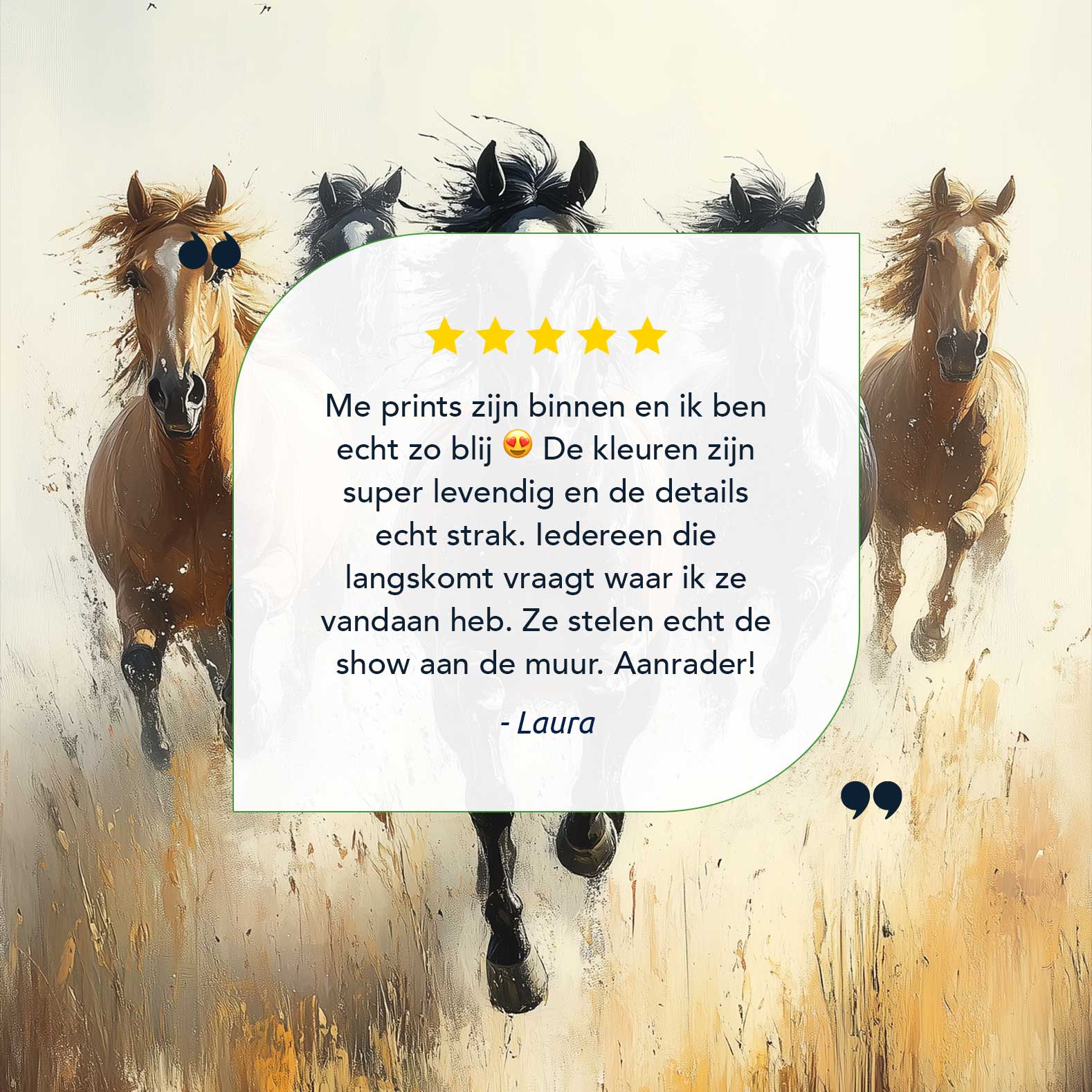 Wild Galopperende Paarden Schilderij - Afbeelding 9