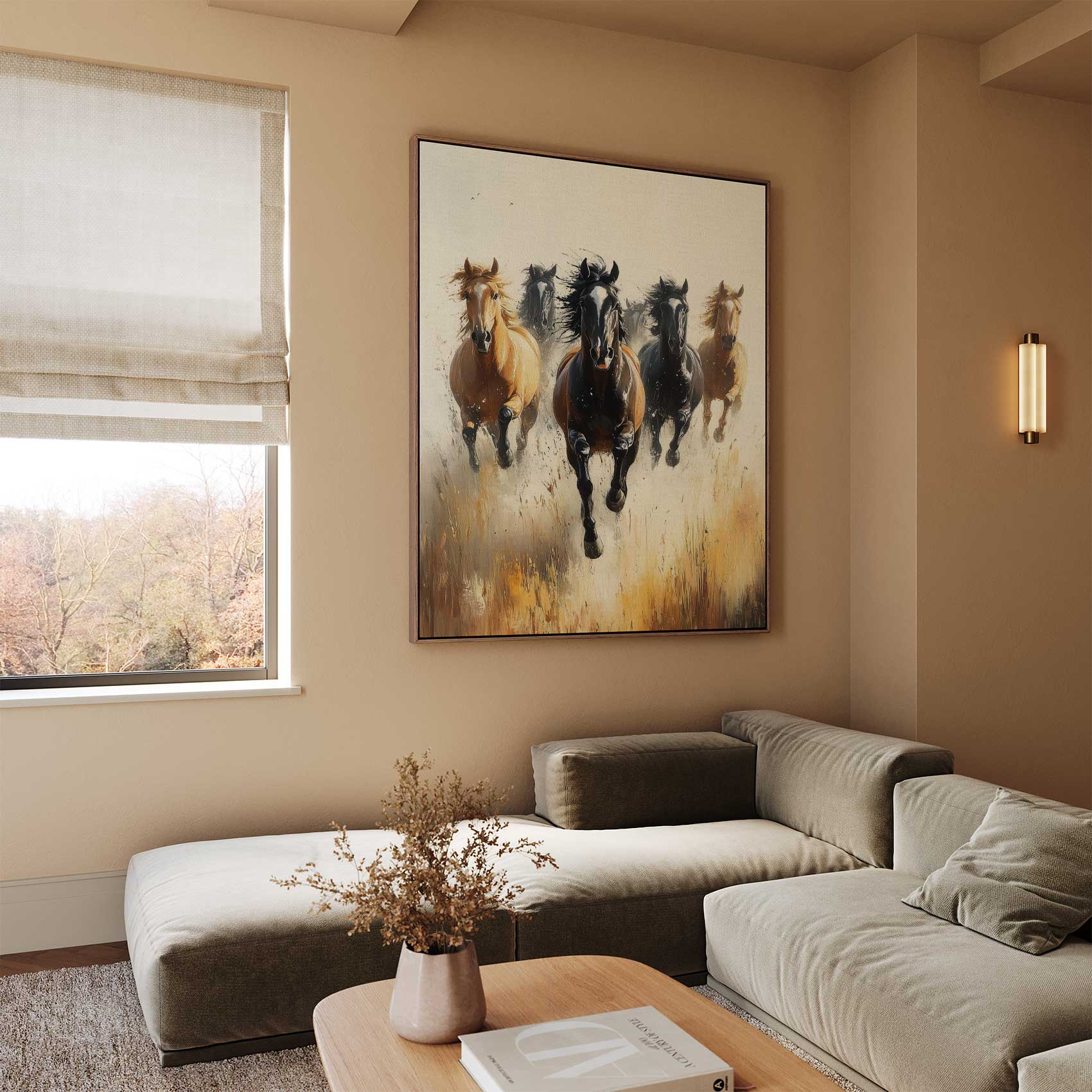 Wild Galopperende Paarden Schilderij - Afbeelding 2