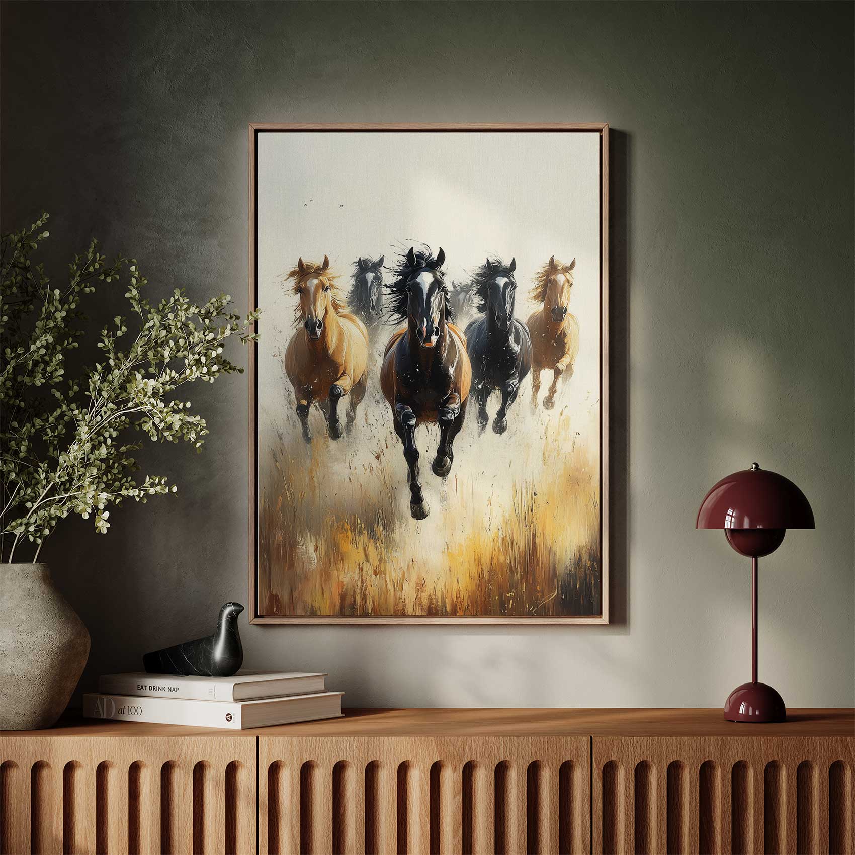 Wild Galopperende Paarden Schilderij - Afbeelding 3