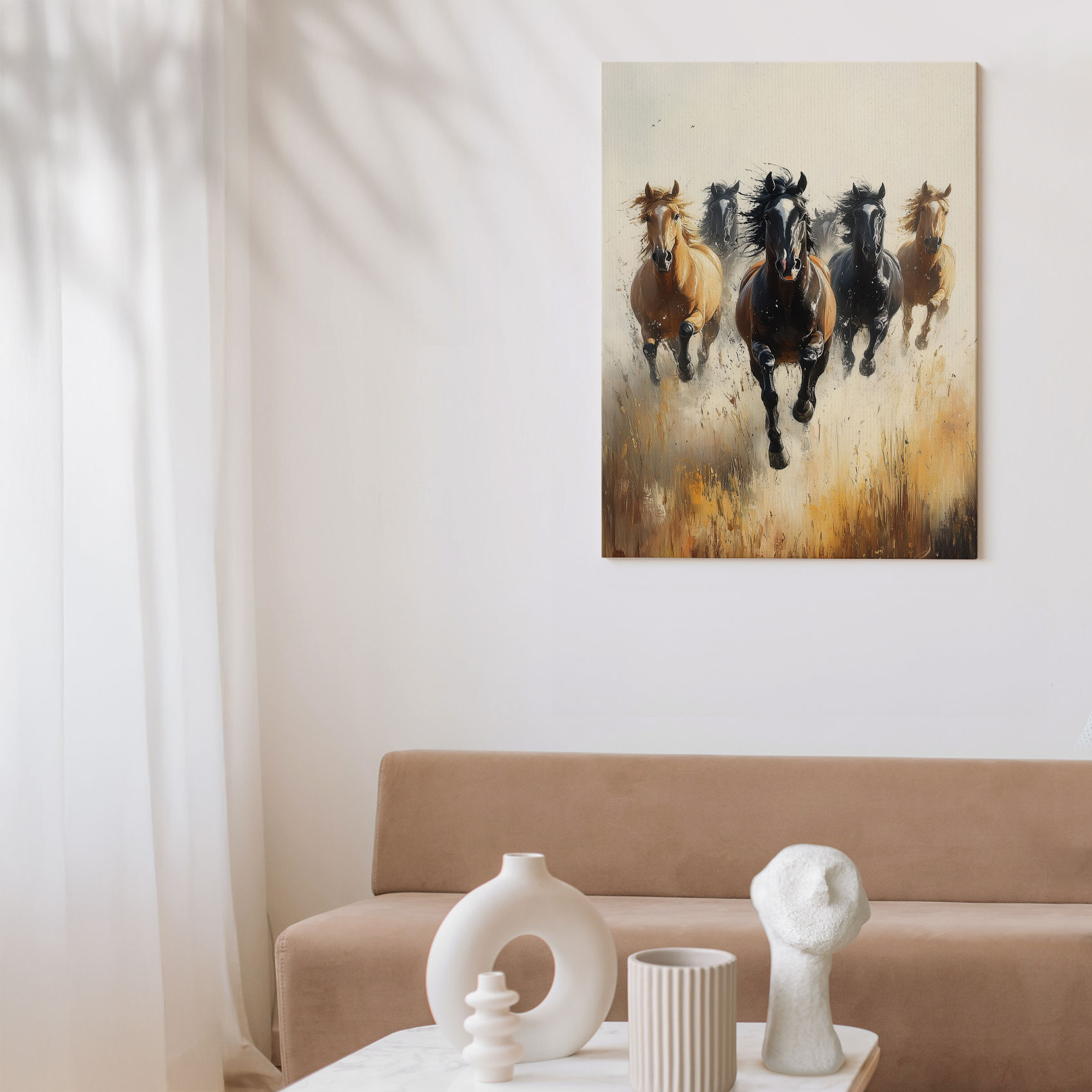 Wild Galopperende Paarden Schilderij - Afbeelding 7
