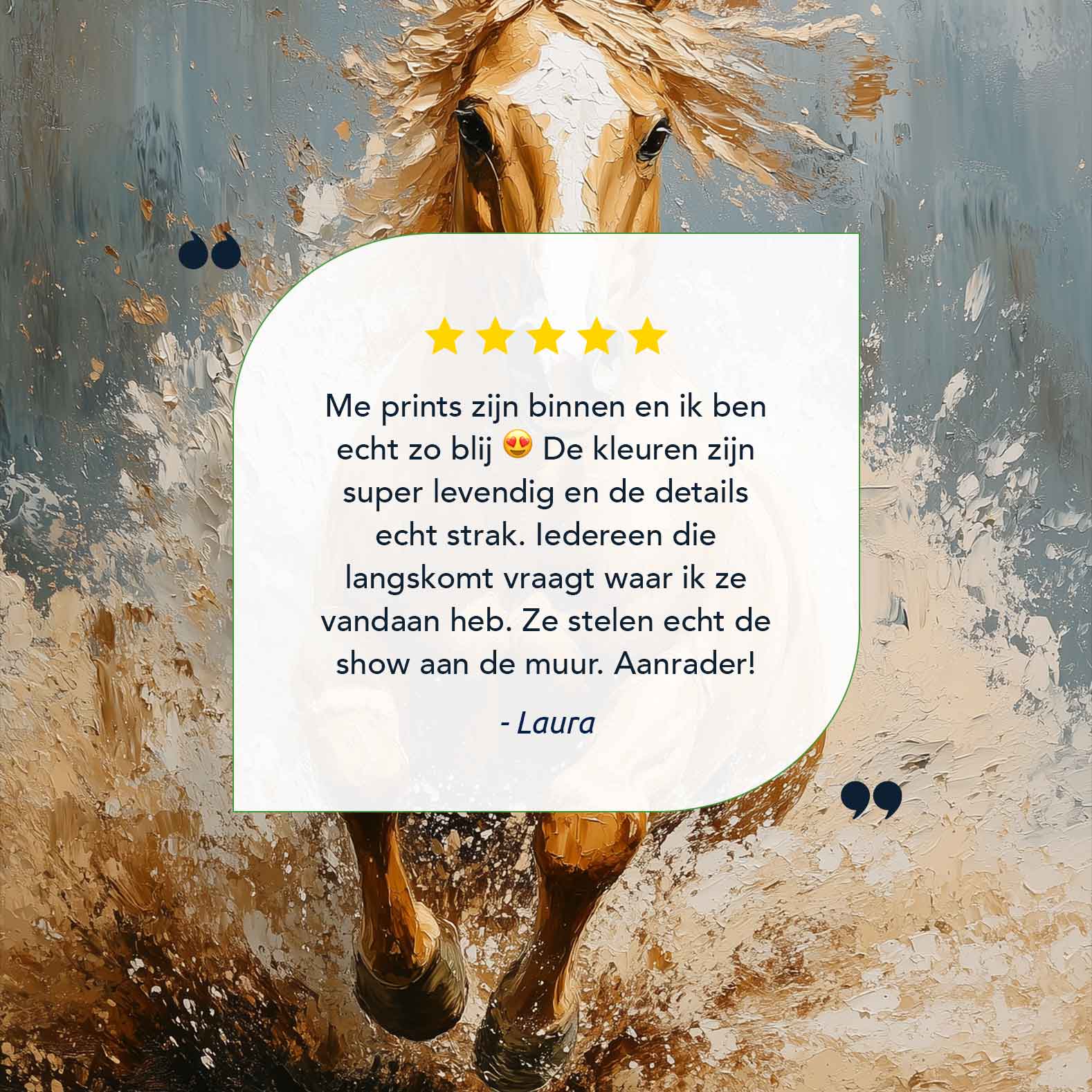 Impressionistisch galopperend paard - Afbeelding 9